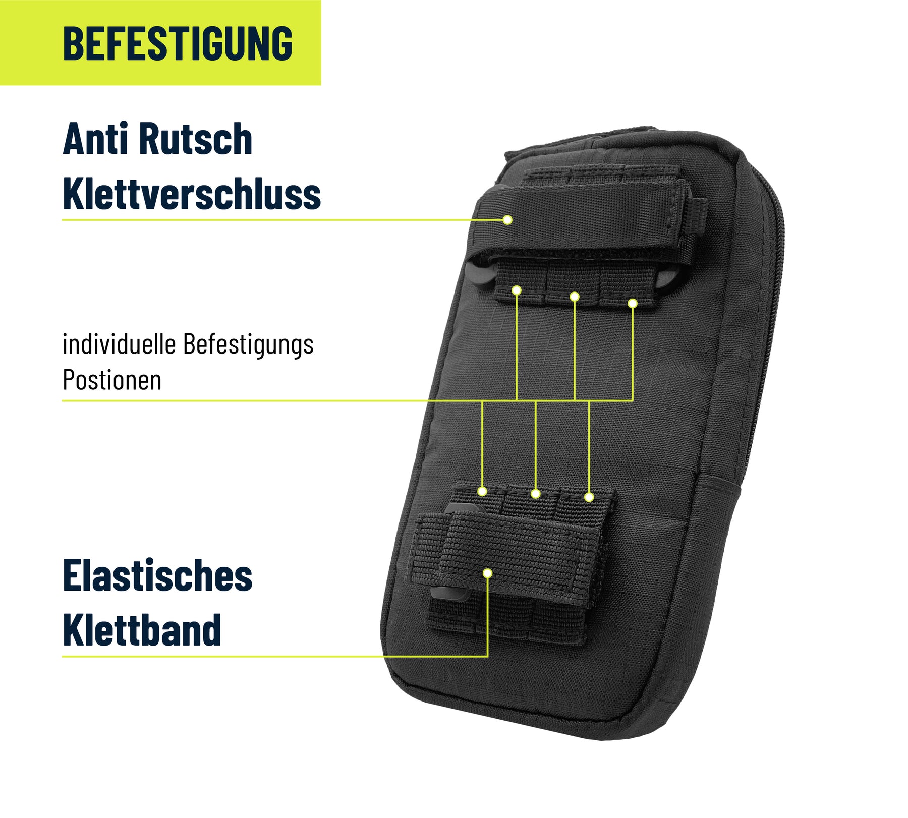 REELOQ Handytasche mit Zusatzfach